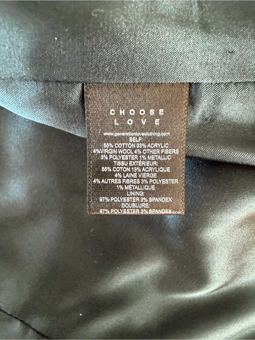 Generation Love Classic Dark Green Tweed Chain-Trim Jacket - Picture 4 of 5